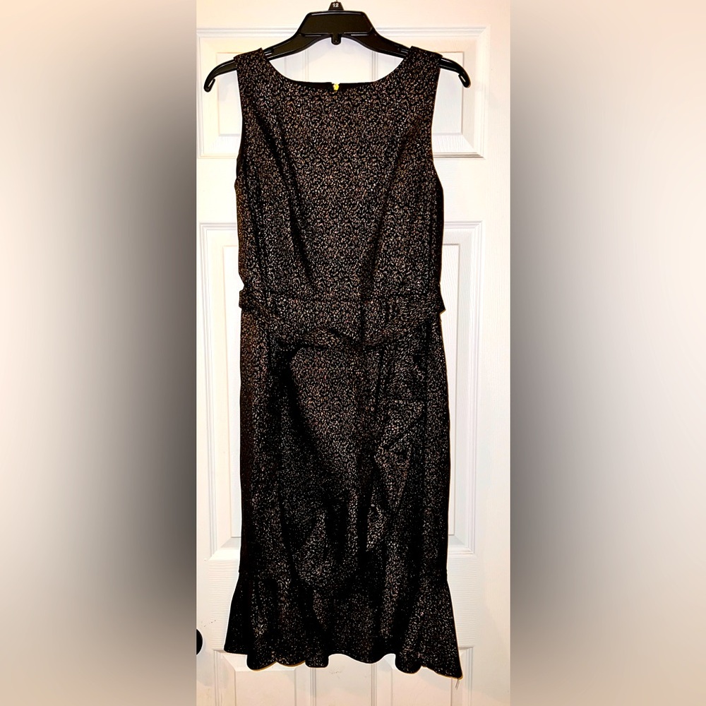 Calvin Klein Black Gold Metallic dress size 12
